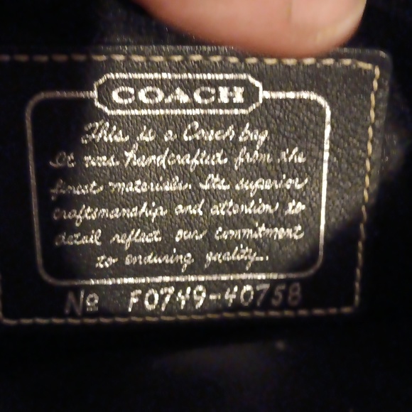 COACH Black/Pewter Crossbody - Picture 12 of 12
